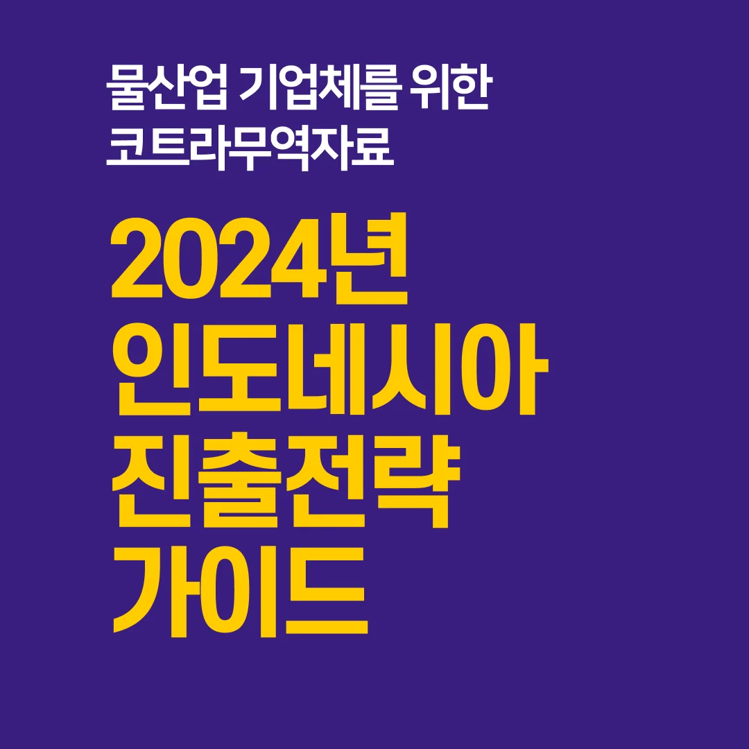 인도네시아 진출전략